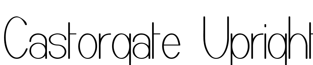 Castorgate-Upright font family download free