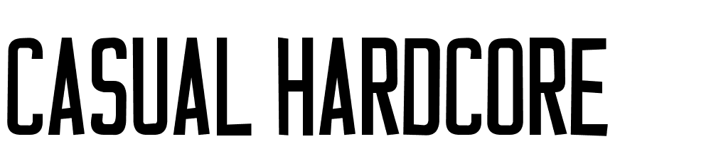 Casual-Hardcore font family download free