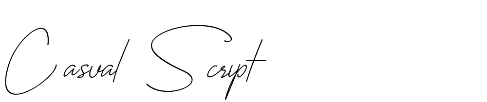 Casual Script font family download free