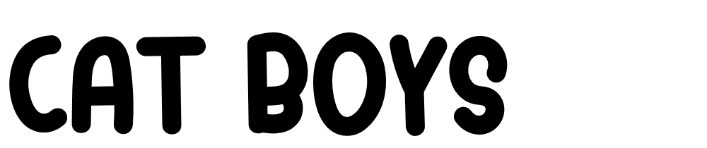 Cat-Boys font family download free