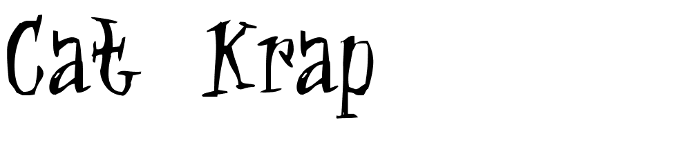 Cat-Krap font family download free