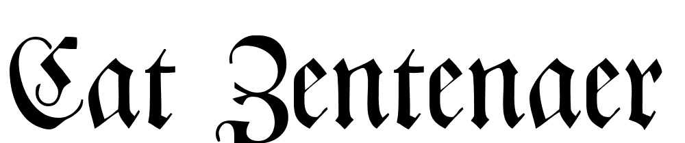 CAT-Zentenaer-Fraktur-UNZ1 font family download free