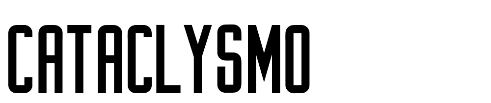 cataclysmo font family download free