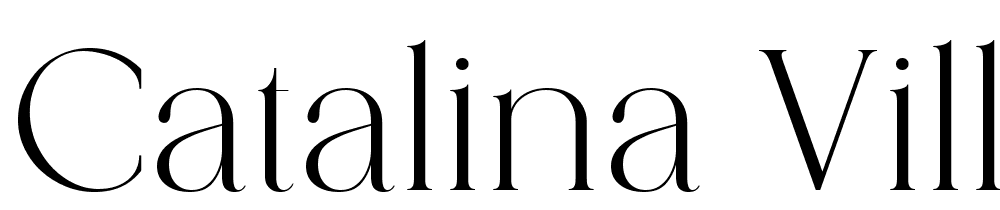 Catalina Village font family download free