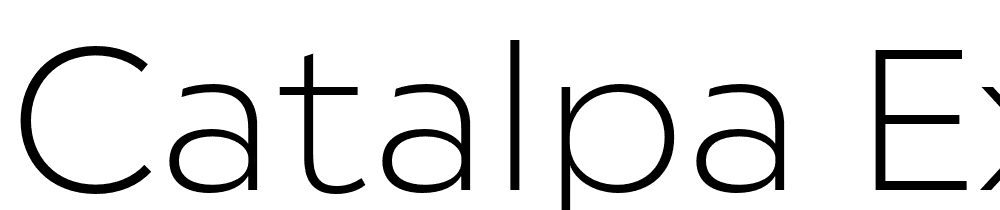 Catalpa-Extralight font family download free