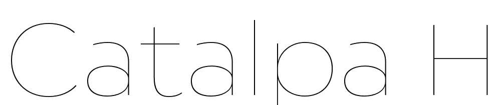 Catalpa-Hairline font family download free
