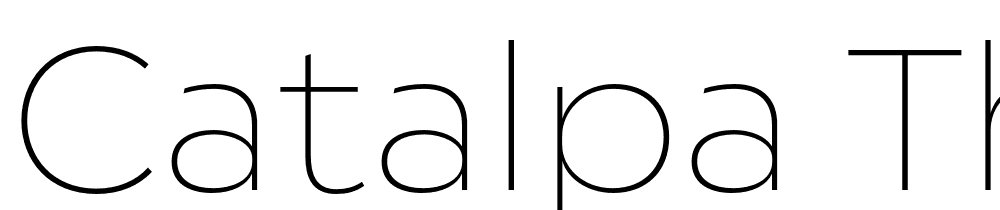 Catalpa-Thin font family download free