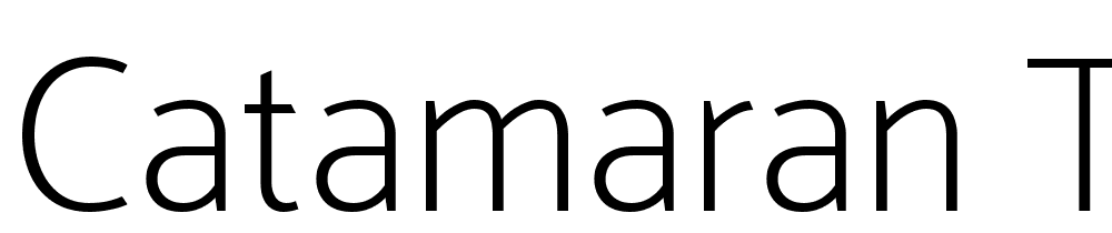 Catamaran-Thin font family download free