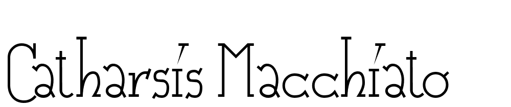 Catharsis-Macchiato font family download free