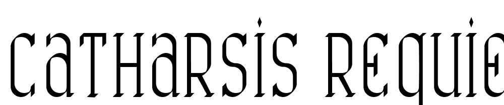 Catharsis-Requiem font family download free