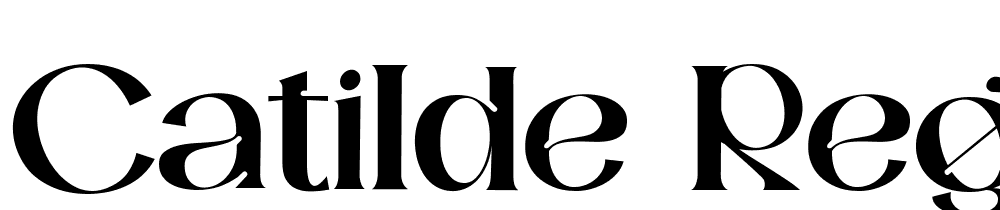 Catilde-Regular font family download free