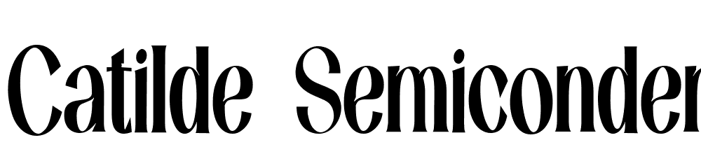 Catilde-SemiCondensed font family download free