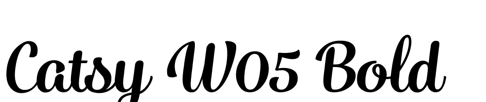 Catsy-W05-Bold font family download free