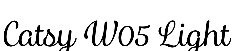 Catsy-W05-Light font family download free