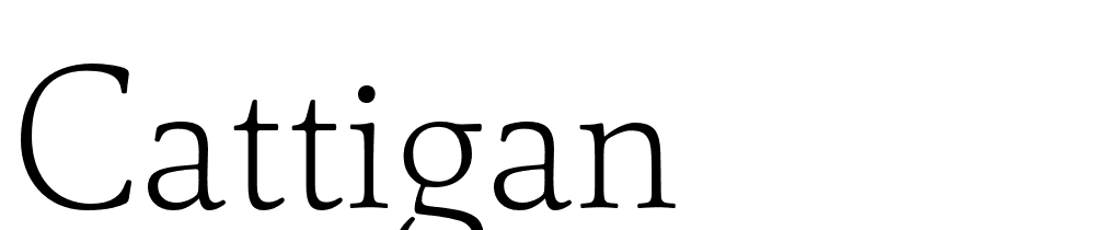 Cattigan font family download free