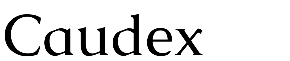 Caudex font family download free