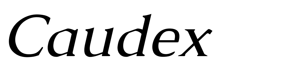 caudex font family download free
