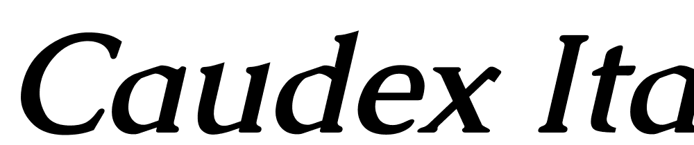 Caudex-Italic font family download free