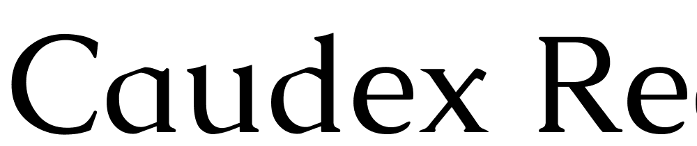 Caudex-Regular font family download free