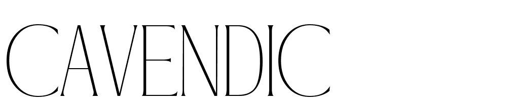 CAVENDIC font family download free