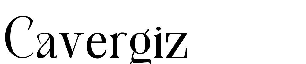 cavergiz font family download free