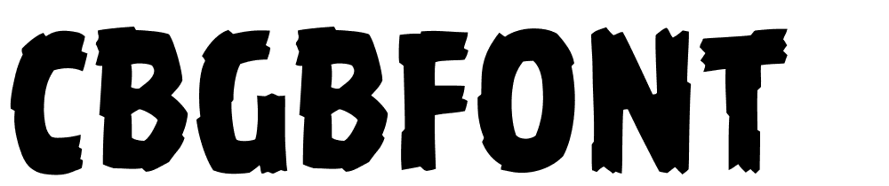 CBGBFont font family download free