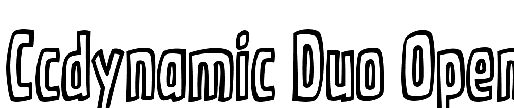 CCDynamic Duo Open font family download free