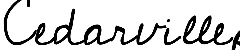 CedarvillePnkfun1Cursive font family download free