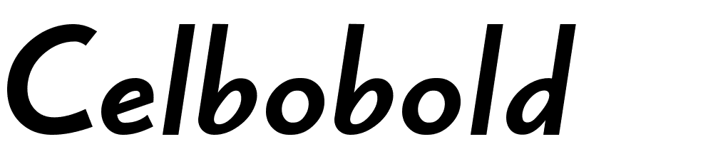 Celbobold font family download free