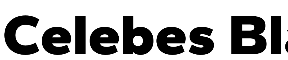 Celebes-Black font family download free