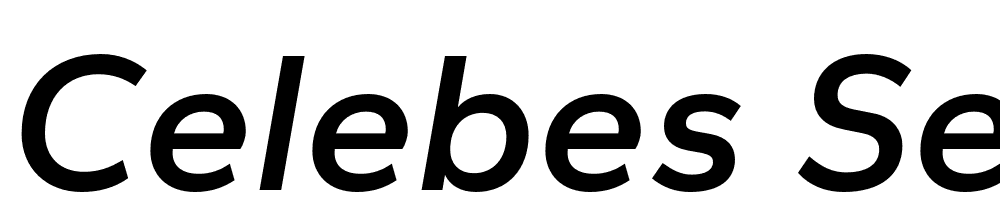 Celebes-SemiBold-Italic font family download free