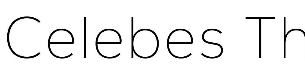 Celebes-Thin font family download free