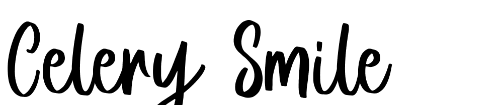 Celery-Smile font family download free