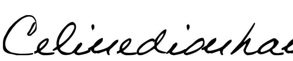 CelineDionHandwriting font family download free