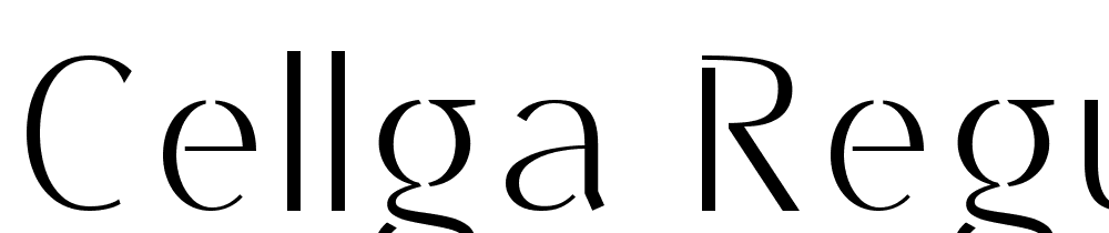 Cellga-Regular font family download free