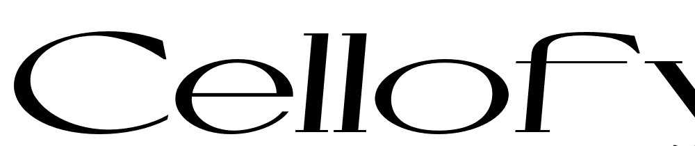 Cellofy-Bold-ExtExp-Ita font family download free