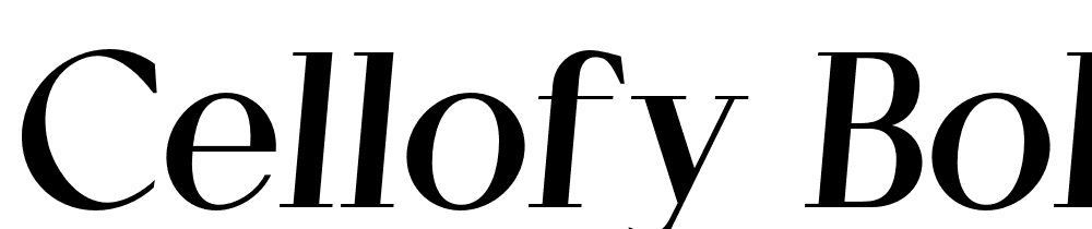 Cellofy-Bold-Italic font family download free