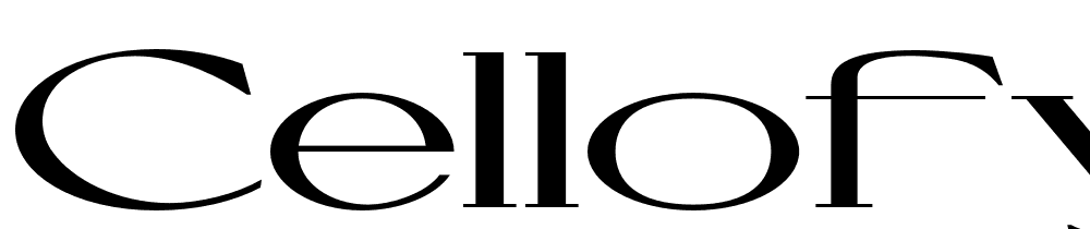 Cellofy-ExtBd-ExtExp font family download free