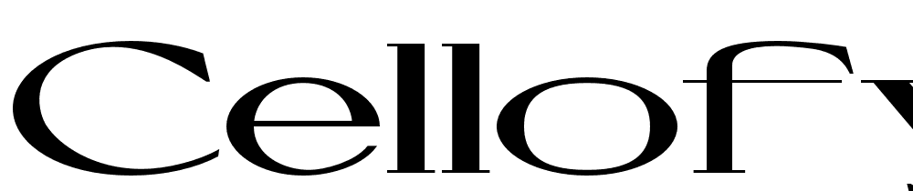 Cellofy-ExtBlk-ExtExp font family download free