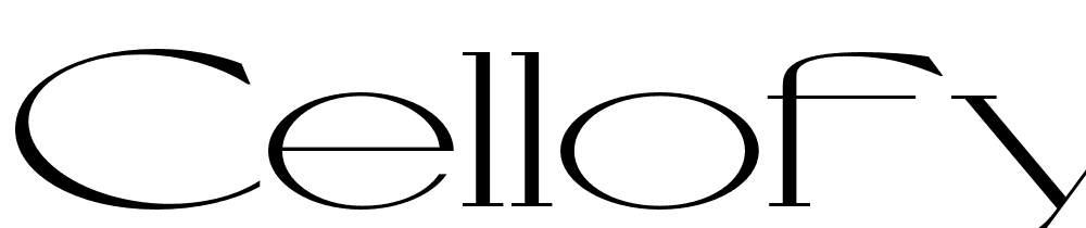 Cellofy-ExtLt-ExtExp font family download free