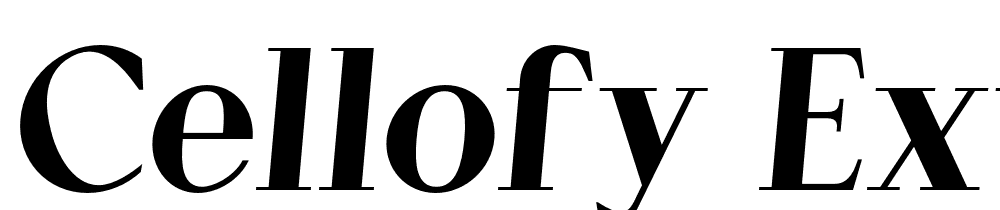 Cellofy-Extra-Black-Italic font family download free