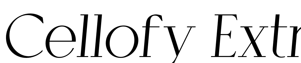 Cellofy-Extra-Light-Italic font family download free