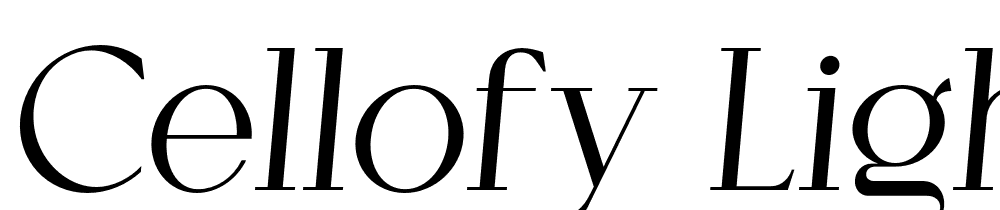 Cellofy-Light-Italic font family download free