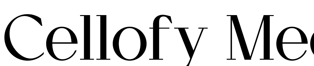 Cellofy-Medium font family download free