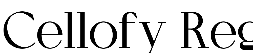 Cellofy-Regular font family download free