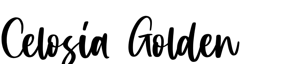 Celosia Golden font family download free