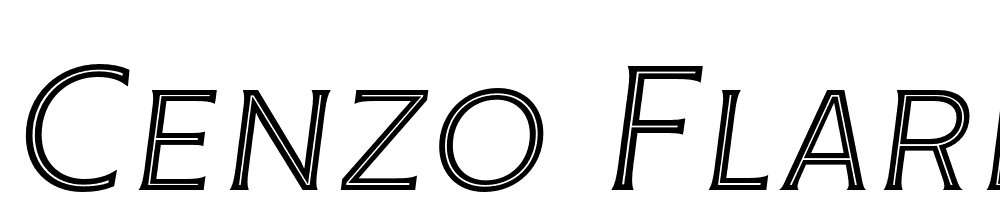 Cenzo Flare font family download free