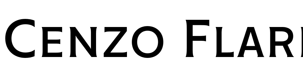 Cenzo Flare font family download free