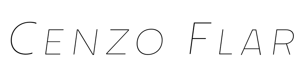 Cenzo Flare font family download free