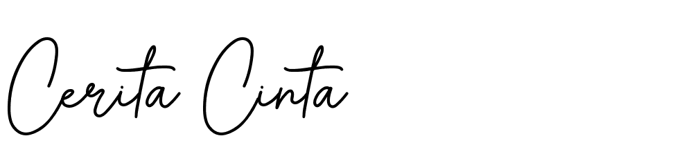 Cerita-Cinta font family download free